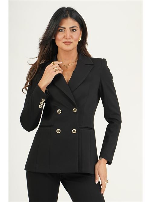 Giacca doppiopetto in viscosa GM by Gai Mattiolo | GM4296NERO